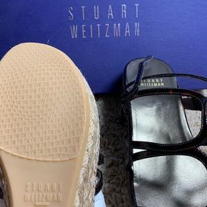 Stuart weitzman short wedge sandals